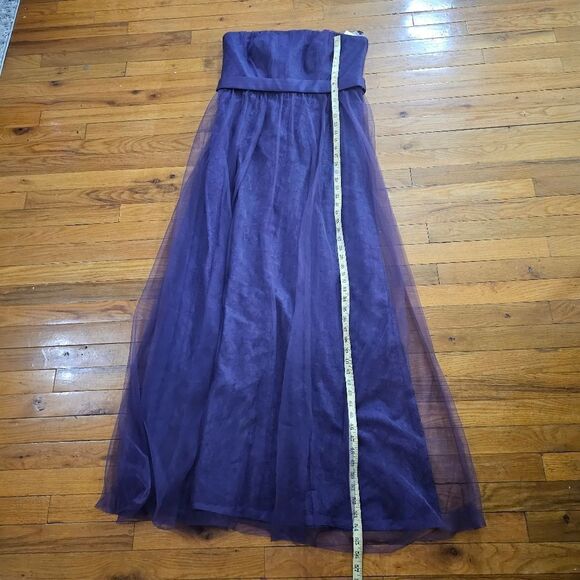 White By Vera Wang Strapless Maxi Dress Size 14 - Picture 7 of 12